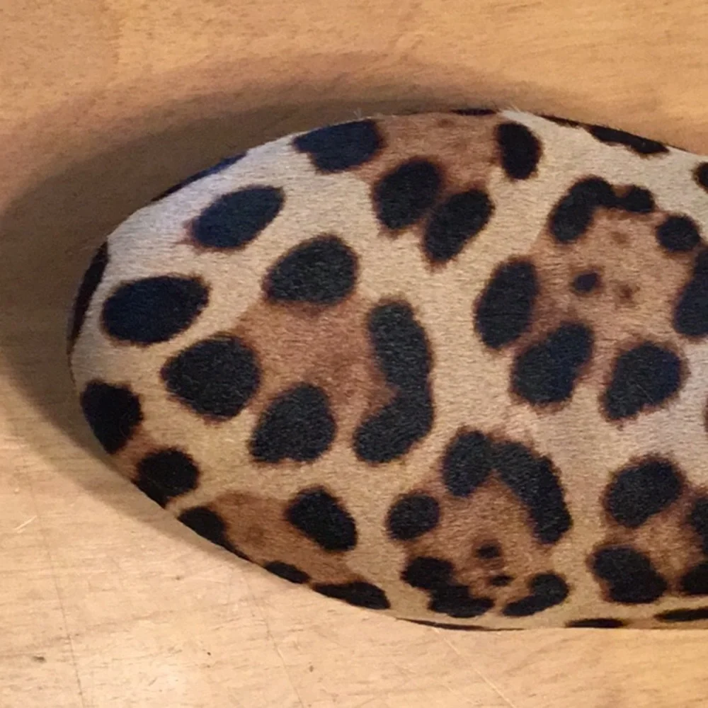 J Crew like new animal print calf hair loafers - Picture 2 of 5